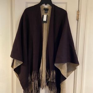New York & Co Fringed Shawl